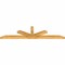 Ekena Millwork Saratoga Rough Sawn Timber Gable Bracket, Western Red Cedar, 96"W x 24"H x 4"D x 4"F, 6/12 Pitch GBW096X24X0404SAR00RWR - alternate 2